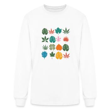 T-shirts Design autumn foliage - Men's Long Sleeve T-Shirt - white - Front