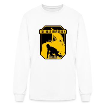 Ely - Half Marathon – 13.1 – 2025 - Men's Long Sleeve T-Shirt - white - Front