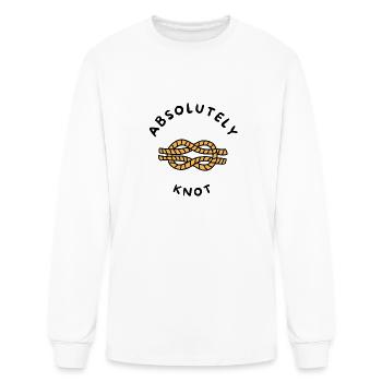 ABSOLUTELY KNOT - Men's Long Sleeve T-Shirt - white - Front