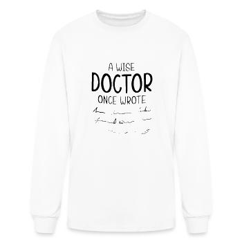 Wise doctor - Men's Long Sleeve T-Shirt - white - Front