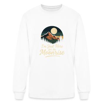 Moon Lover Celestial Sky Gazer Lunar Phase Magic - Men's Long Sleeve T-Shirt - white - Front