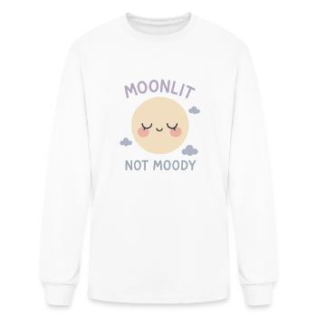 Moon Lover Celestial Sky Gazer Lunar Phase Magic - Men's Long Sleeve T-Shirt - white - Front