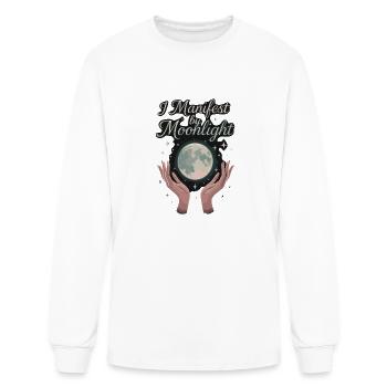 Moon Lover Celestial Sky Gazer Lunar Phase Magic - Men's Long Sleeve T-Shirt - white - Front