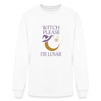 Moon Lover Celestial Sky Gazer Lunar Phase Magic - Men's Long Sleeve T-Shirt - white - Front