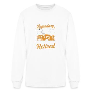 Ouvrier retraité d’une plate-forme pétrolière Forage de champs pétrolifères Roughneck - T-shirt à manches longues Homme - blanc - Devant