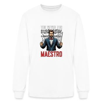 Music Director The Notes For Maestro Music Lover - Men's Long Sleeve T-Shirt - white - Front