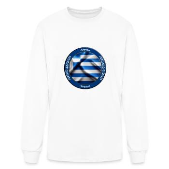 Greece - Men's Long Sleeve T-Shirt - white - Front