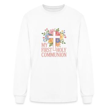 My First Holy Communion Celebration - Men's Long Sleeve T-Shirt - white - Front