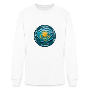 Kazakhstan - Men's Long Sleeve T-Shirt - white - Front
