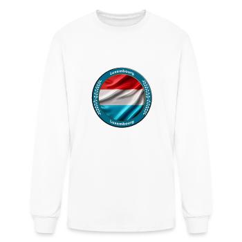 Luxembourg - Men's Long Sleeve T-Shirt - white - Front