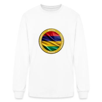 Mauritius - Men's Long Sleeve T-Shirt - white - Front
