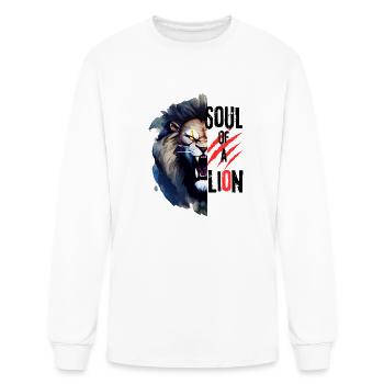 Soul of a lion - Men's Long Sleeve T-Shirt - white - Front