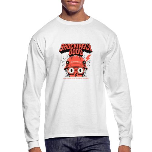 Funny Shockingly Good Electrician - Men's Long Sleeve T-Shirt
