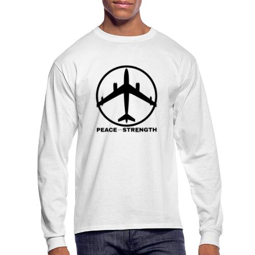 PEACE THROUGH STRENGTH BL - Men's Long Sleeve T-Shirt