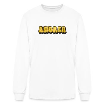 ANDREA Personalized Name - Men's Long Sleeve T-Shirt - white - Front