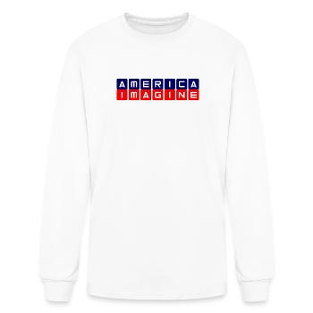 America Imagine - Men's Long Sleeve T-Shirt - white - Front