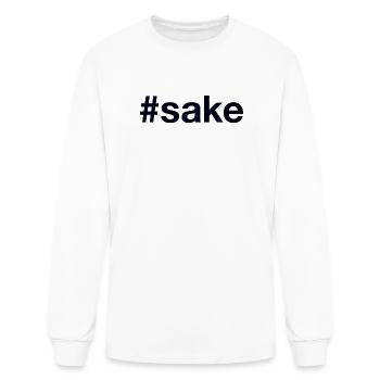 Sake Hashtag - Men's Long Sleeve T-Shirt - white - Front