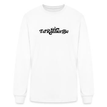 I'd rather be - Men's Long Sleeve T-Shirt - white - Front