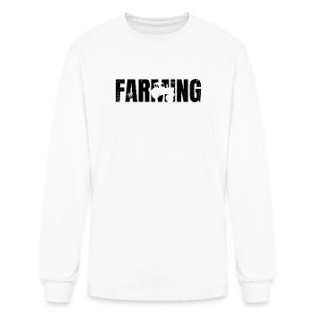 Farming - Men's Long Sleeve T-Shirt - white - Front