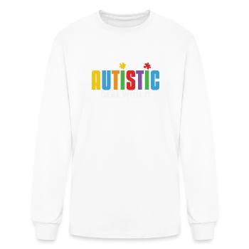 Autistic - Deal with it - Men's Long Sleeve T-Shirt - white - Front