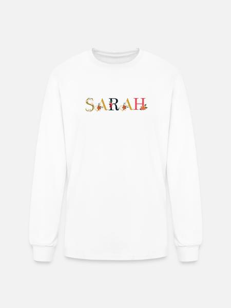 Sarah - Men's Long Sleeve T-Shirt - white