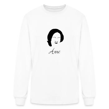 Anne Bradstreet Silhouette - Men's Long Sleeve T-Shirt - white - Front