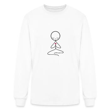 Meditation - Men's Long Sleeve T-Shirt - white - Front