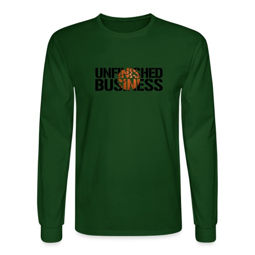 Unfinished Business hoops basketball - Men's Long Sleeve T-Shirt
