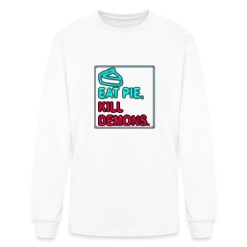 supernatural pie winchester bros demons hunter - Men's Long Sleeve T-Shirt - white - Front