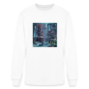 Cyber Reef - Men's Long Sleeve T-Shirt - white - Front