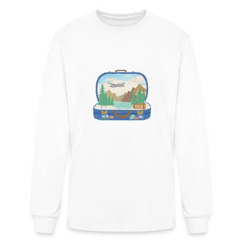 Wanderlust Spirit - Embrace the Journey Tee - Men's Long Sleeve T-Shirt - white - Front