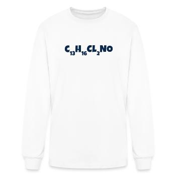Chemical formula for ketamine - Men's Long Sleeve T-Shirt - white - Front