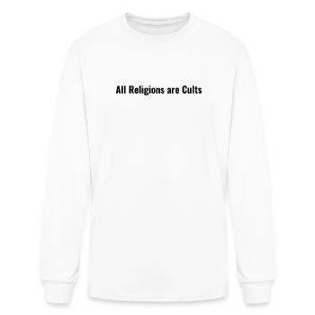 All Religions Are Cults - Men's Long Sleeve T-Shirt - white - Front
