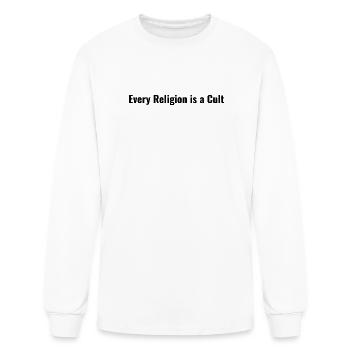 Every Religion is a Cult - Men's Long Sleeve T-Shirt - white - Front