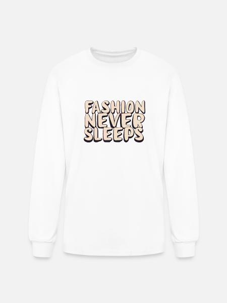 Fashion never sleeps - Men's Long Sleeve T-Shirt - white