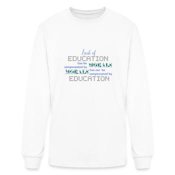 Educational and moral 1718011046002 - Men's Long Sleeve T-Shirt - white - Front