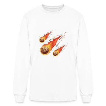 Comets - Funny space astronauts - Men's Long Sleeve T-Shirt - white - Front