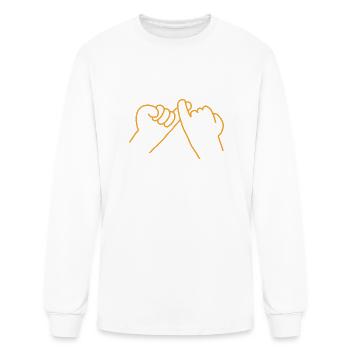 58"Love Bound" - Men's Long Sleeve T-Shirt - white - Front