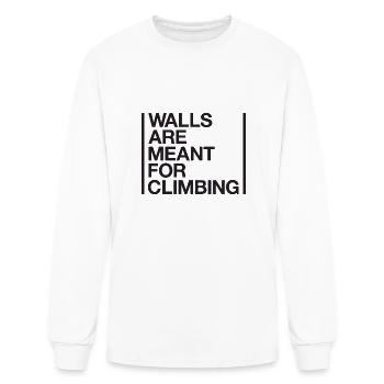 walls are meant - Men's Long Sleeve T-Shirt - white - Front
