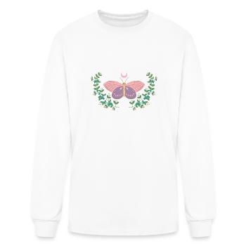 Mystical Moth - Men's Long Sleeve T-Shirt - white - Front