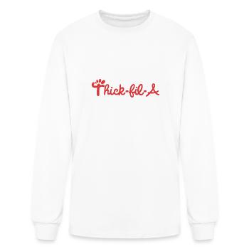 Thick Fil A T Shirt, Thick-Fil-A T Shirt - Men's Long Sleeve T-Shirt - white - Front