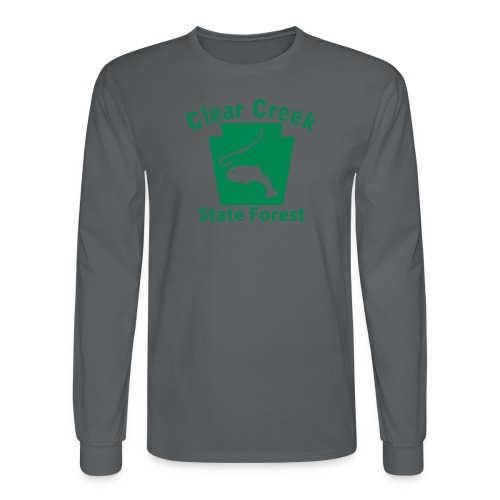 Clear Creek State Forest Fishing Keystone PA - Men's Long Sleeve T-Shirt