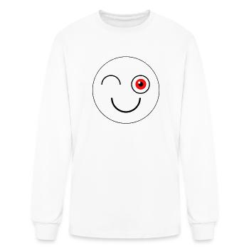 wink - Men's Long Sleeve T-Shirt - white - Front