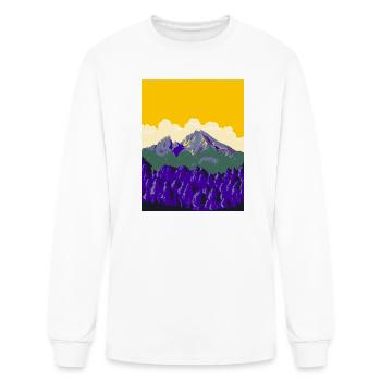 Berchtesgaden Alps or Berchtesgadener Alpen WPA - Men's Long Sleeve T-Shirt - white - Front