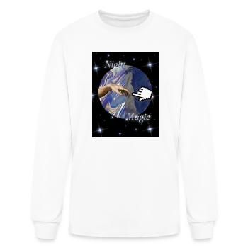 Night Magic - Men's Long Sleeve T-Shirt - white - Front