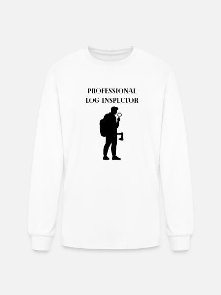Busker Silhouette with Microphone - Men's Long Sleeve T-Shirt - white