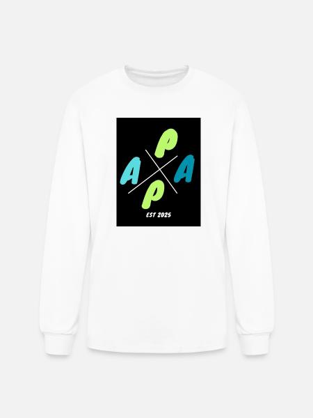 APPA Cross Logo EST 2025 - Men's Long Sleeve T-Shirt - white