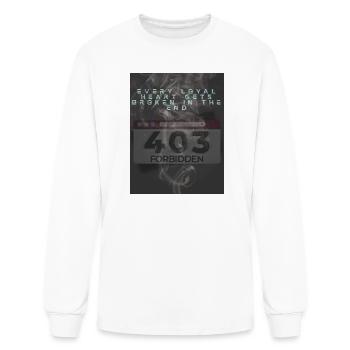 Glitch 403 Forbidden Smoke - Men's Long Sleeve T-Shirt - white - Front