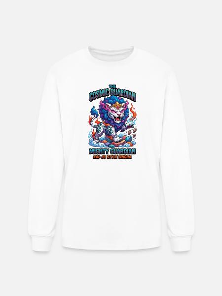 Cosmic Singha Mighty Kaiju Guardian - Men's Long Sleeve T-Shirt - white