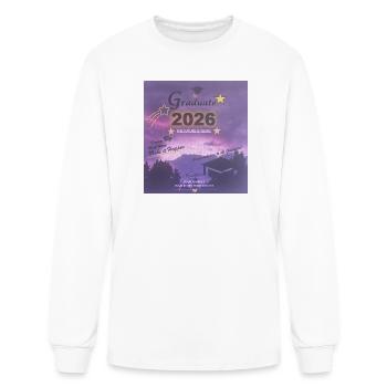Diplômé - T-shirt à manches longues Homme - blanc - Devant